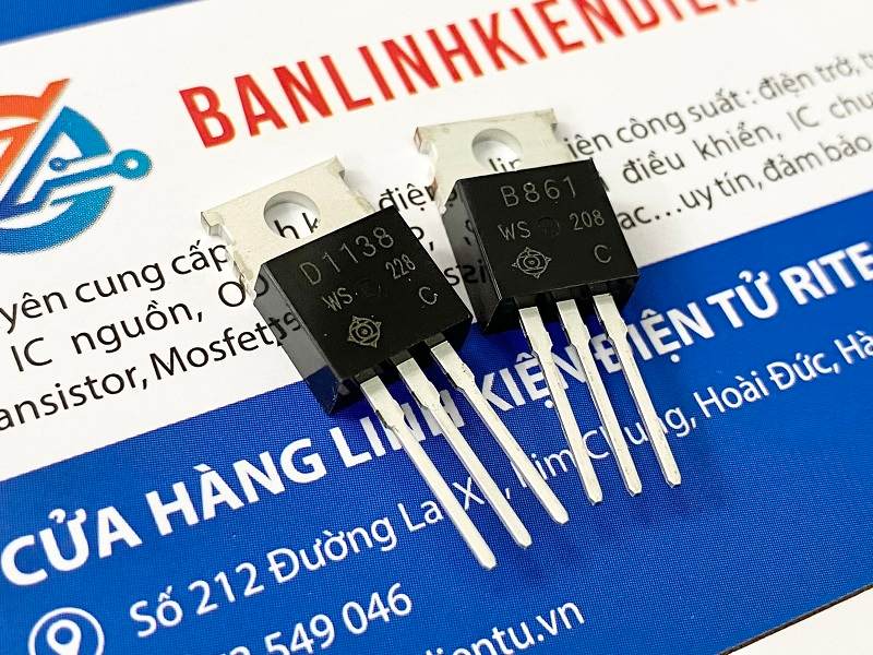 Cặp Sò B861 D1138 2A 200V TO-220C 1 D1138 B861