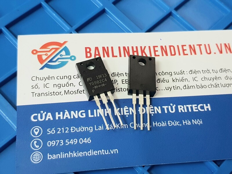 YG982C4 YG982C4R Diode kép 10A 400V 2 YG982C4 YG982C4R Diode kép 10A 400V - Ảnh 2