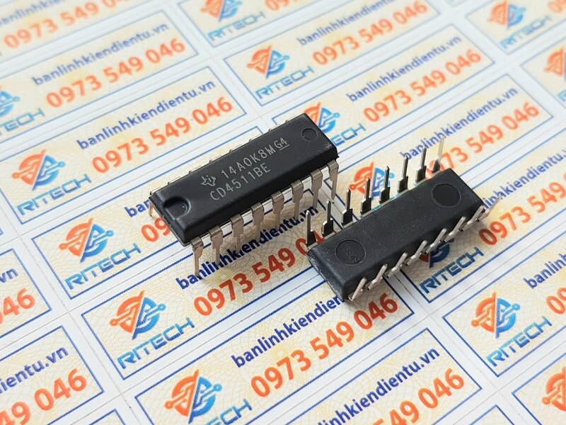 CD4511BE, CD4511, HEF4511BP IC Số DIP-16 2 CD4511BE, CD4511, HEF4511BP IC Số DIP-16 - Ảnh 2