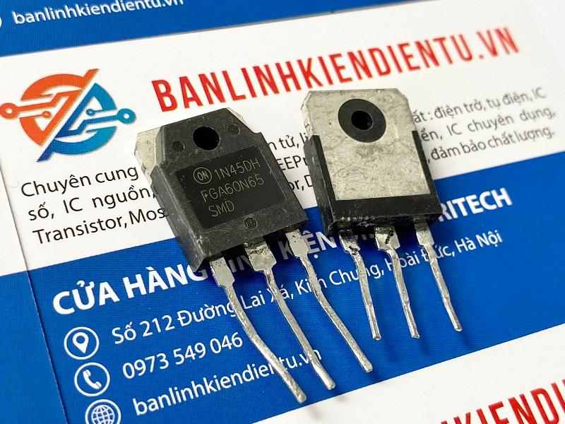 FGA60N65SMD, FGA60N65 IGBT 60A 650V 600W TO3P (Tháo Máy) 1 FGA60N65