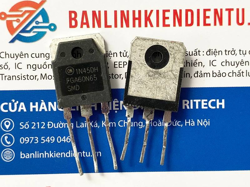 FGA60N65SMD, FGA60N65 IGBT 60A 650V 600W TO3P (Tháo Máy) 6 FGA60N65SMD