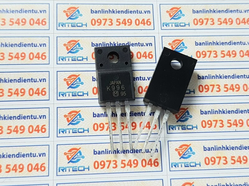 K996, 2SK996 Mosfet Kênh-N 4A/600V TO-220 1 K996, 2SK996 Mosfet Kênh-N 4A/600V TO-220