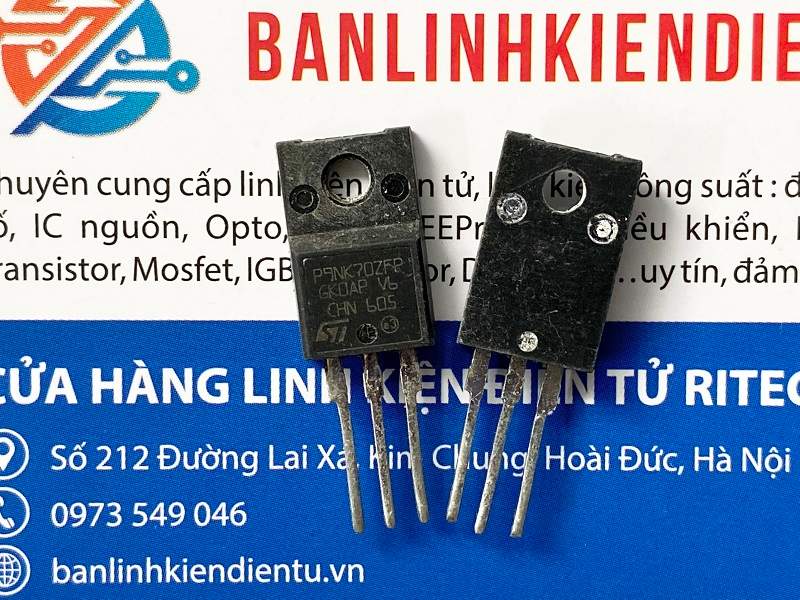 Mosfet kênh N 7.5A 700V P9NK70ZFP P9NK70 TO-220FP tháo máy 8 P9NK70ZFP Tháo máy