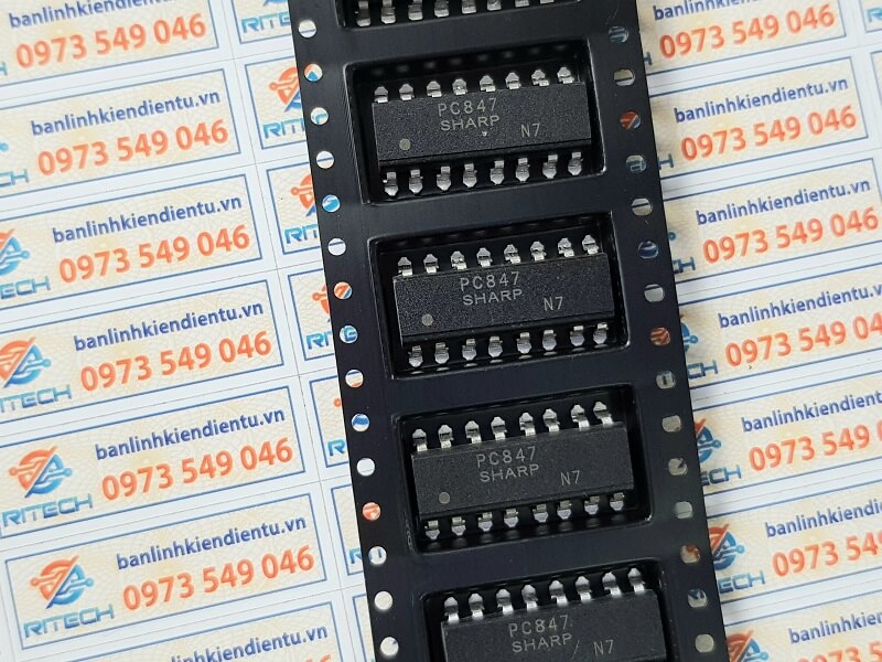 PC847, PC817-4 Opto SOP-16 2 PC847, PC817-4 Opto SOP-16 - Ảnh 2