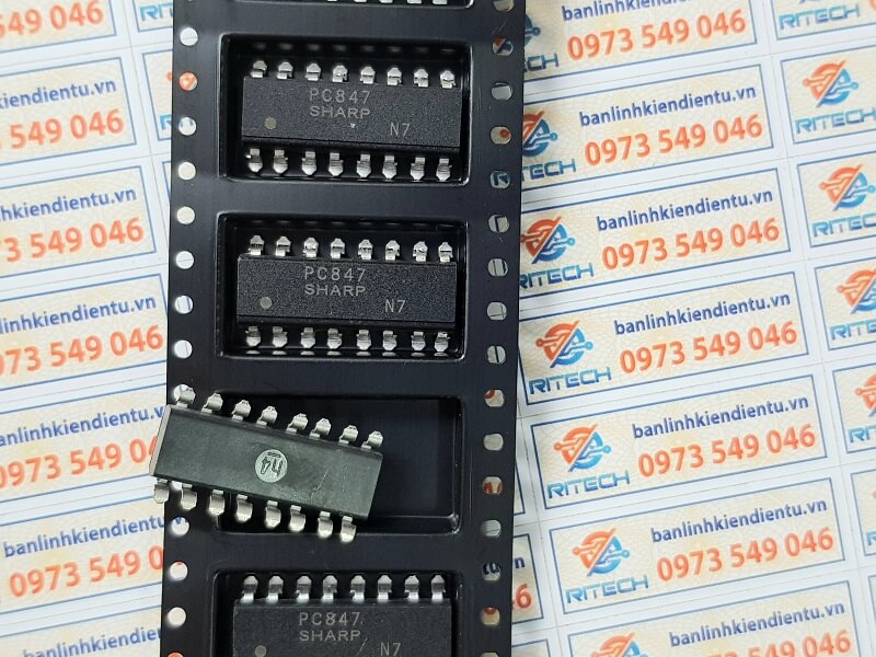 PC847, PC817-4 Opto SOP-16 3 PC847, PC817-4 Opto SOP-16 - Ảnh 3