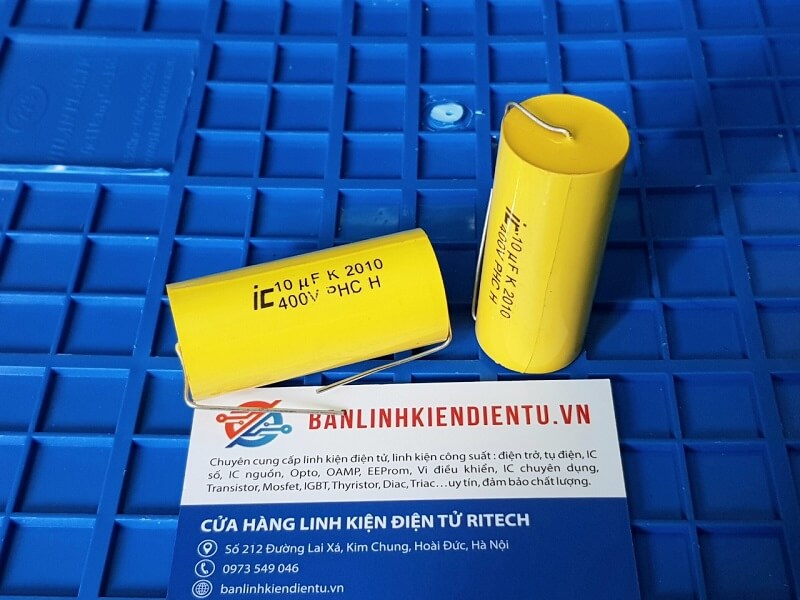 Tụ loa 10uF 400V 2 Tụ loa 10uF 400V - Ảnh 2