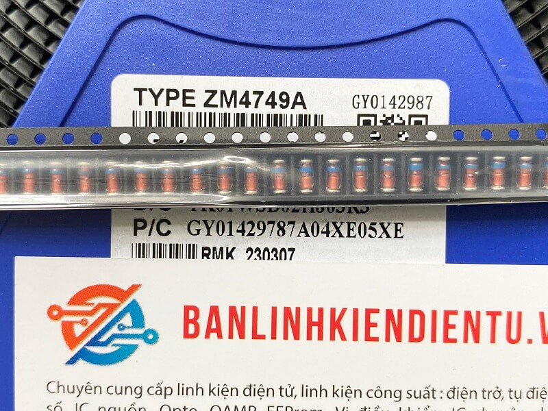 ZM4749A, 1N4749A Diode zener 24V DO-41 1 ZM4749A