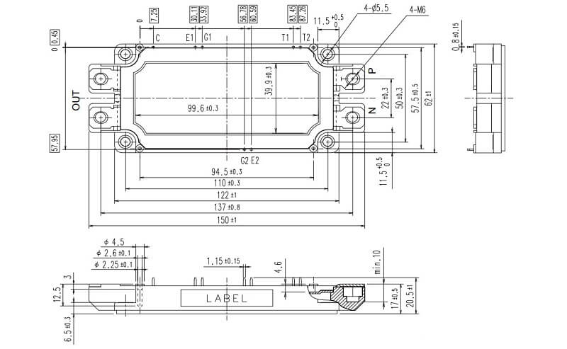 kich thuoc 2MBI450U4N 120 50
