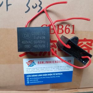 Tụ quạt 6uF 450V CBB61