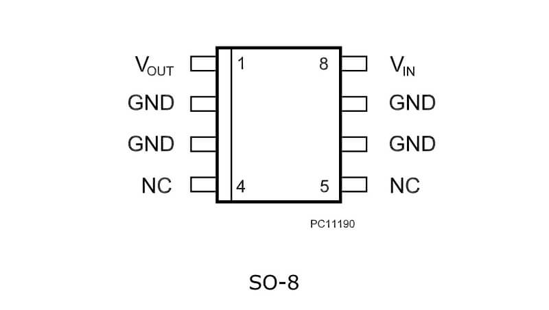 78L05A IC Nguồn ổn áp 5V SOP-8 7 So do chan 78L05A