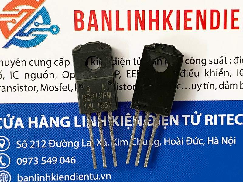 Triac BCR12PM-14L, BCR12PM 12A 700V TO-220 2 BCR12PM-14L