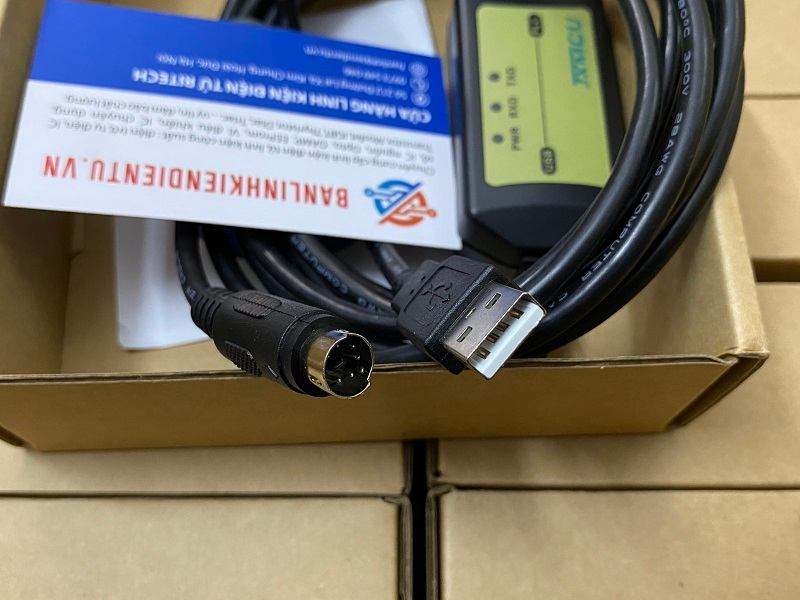 USB-QC30R2 Cáp lập trình PLC Mitsubishi dòng Q 15 Cáp USB-QC30R2
