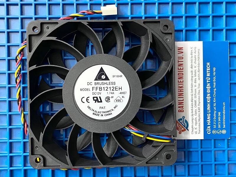 FFB1212EH Quạt Delta 12V-1.74A 120x120x25mm 2 FFB1212EH Quạt Delta 12V-1.74A 120x120x25mm - Ảnh 2