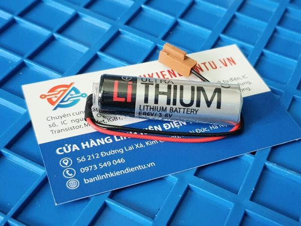 Pin nuôi nguồn Lithium ER6V/ 3.6V Toshiba điện áp 3.6V Giắc nâu