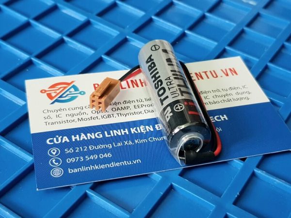 Pin nuôi nguồn Lithium ER6V/ 3.6V Toshiba điện áp 3.6V Giắc nâu - Ảnh 2