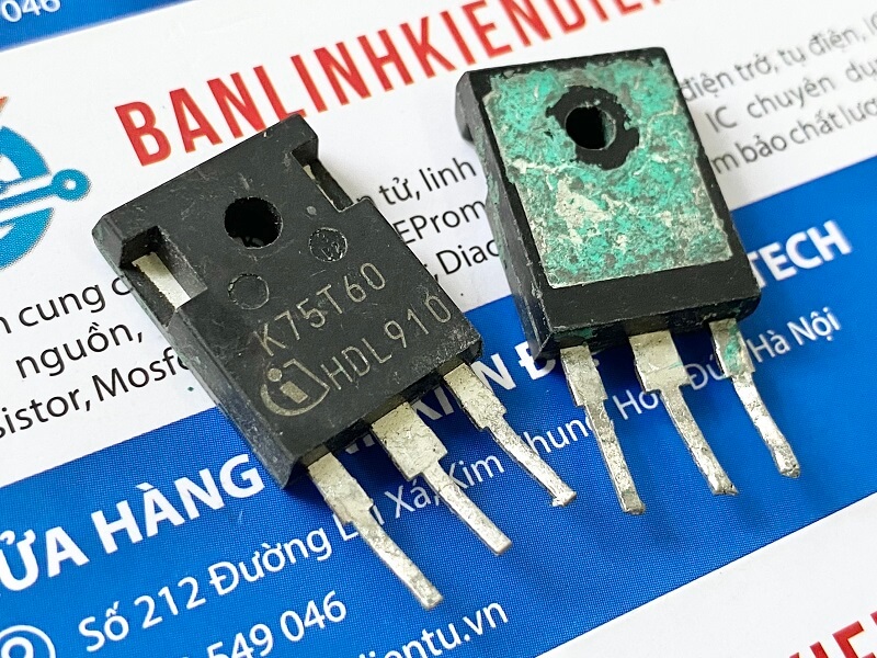 K75T60 IKW75N60T IGBT 75A-600V TO-3P Tháo Máy 2 K75T60-IGBT-CU