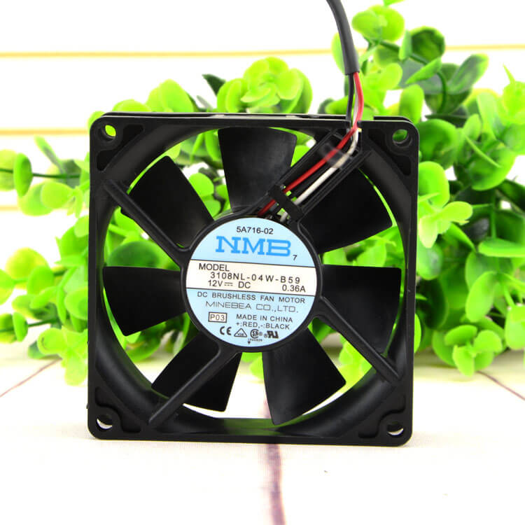 Quạt NMB 3108NL-04W-B59 12V 0.36A 80*80*20MM 1 3108NL-04W-B59