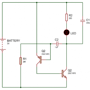 Circuit using 2SA1015 PNP Transistor Pinout