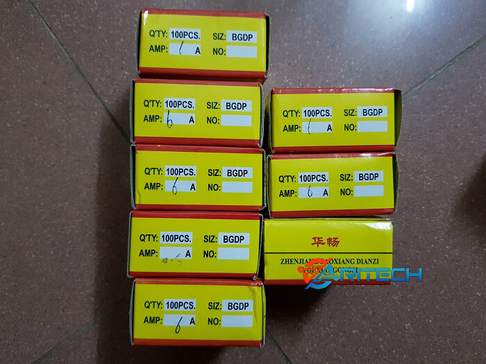 Cầu chì ống thủy tinh 6A 250V 6x30mm F6AL250V 2 Cầu chì 6A