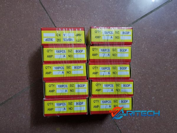 Hộp cầu chì thủy tinh 7A 250V 5x20mm F7AL250V (100con) - Ảnh 2
