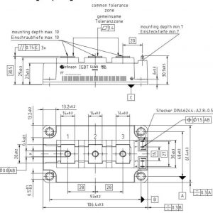 FF100R12KS4 IGBT Infineon 100A 1200V 6 FF100R12KS4