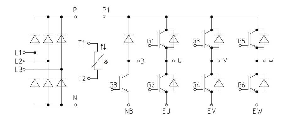 FP10R12KE3 IGBT 10A 1200V 13 FP10R12KE3