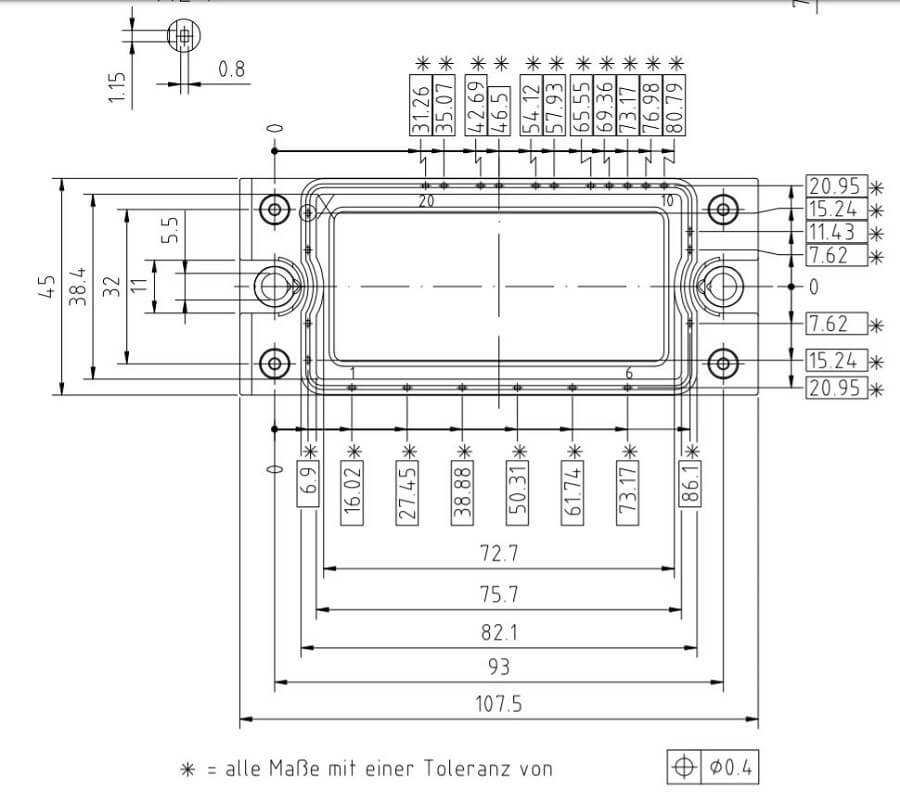 FP15R12KT3 IGBT 15A 1200V 21 FP15R12KT3