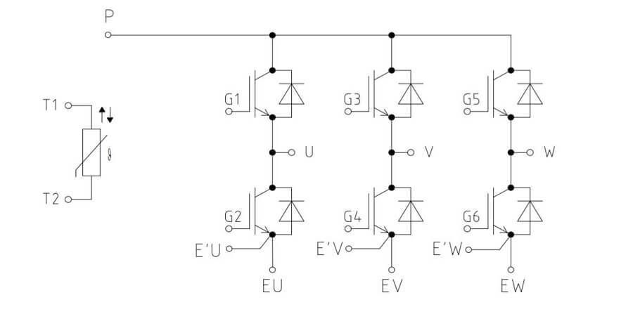 FS50R06W1E3 IGBT 50A 600V 18 FS50R06W1E3
