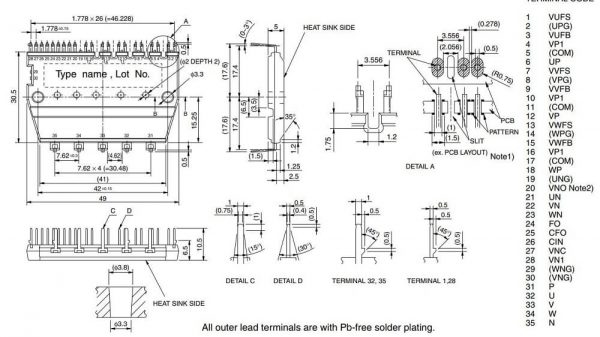 Sơ đồ chân PS21565-P