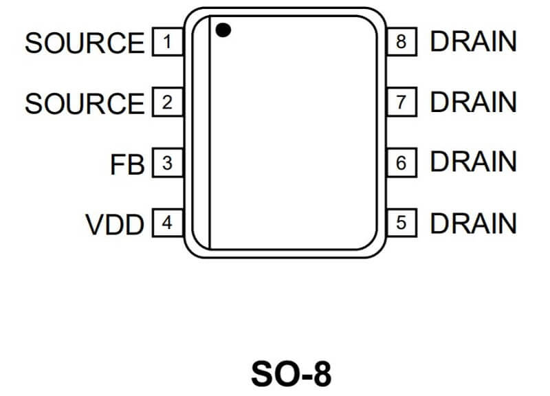VIPER12A, VIPER12AS, VIPER12 IC nguồn SOP8 2 VIPER12AS