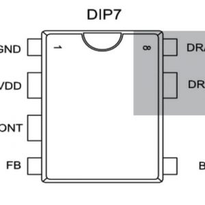 VIPER27L, VIPER27H IC nguồn DIP-7 8 VIPER27L