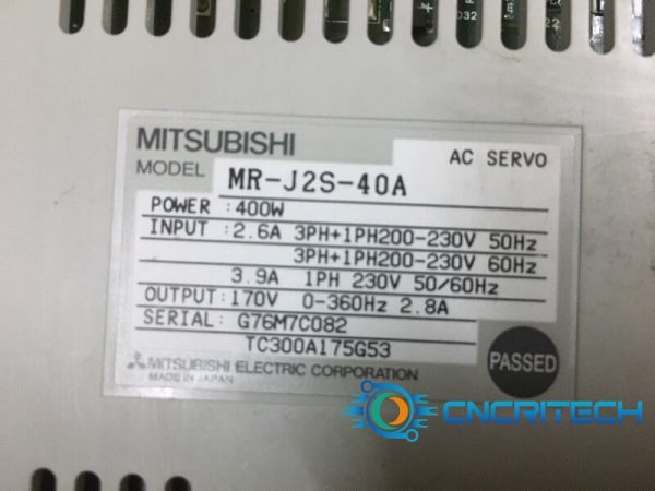 Bộ điều khiển Servo Mitsubishi Mr-J2s-40A 400w tháo máy - Ảnh 3