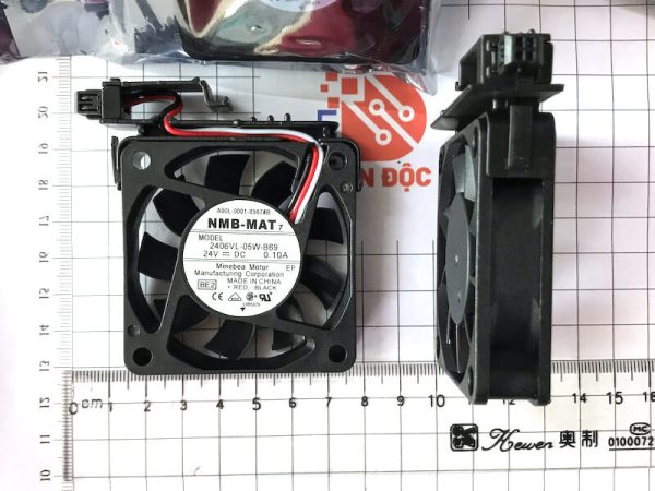 Quạt  NMB 1608VL-05W-B69 24V 0.13A 40x40x20mm 3 dây giắc đen liền - Ảnh 2