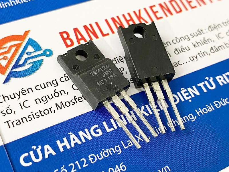 IC ổn áp 12V 1.5A 78M12, 7812A, NJM7812FA TO-220 1 7812A