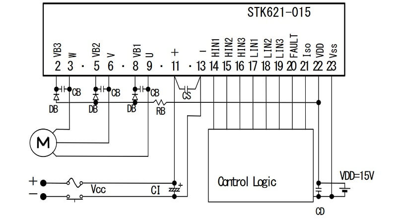 STK621-051B Module IGBT 8 so do ung dung STK621-051B