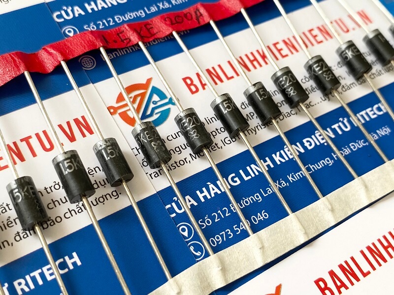 1.5KE200A 1N6303A DO201 Diode bảo vệ 200V 1500W 2 1.5KE200A 1N6303A DO201 Diode bảo vệ 200V 1500W - Ảnh 2