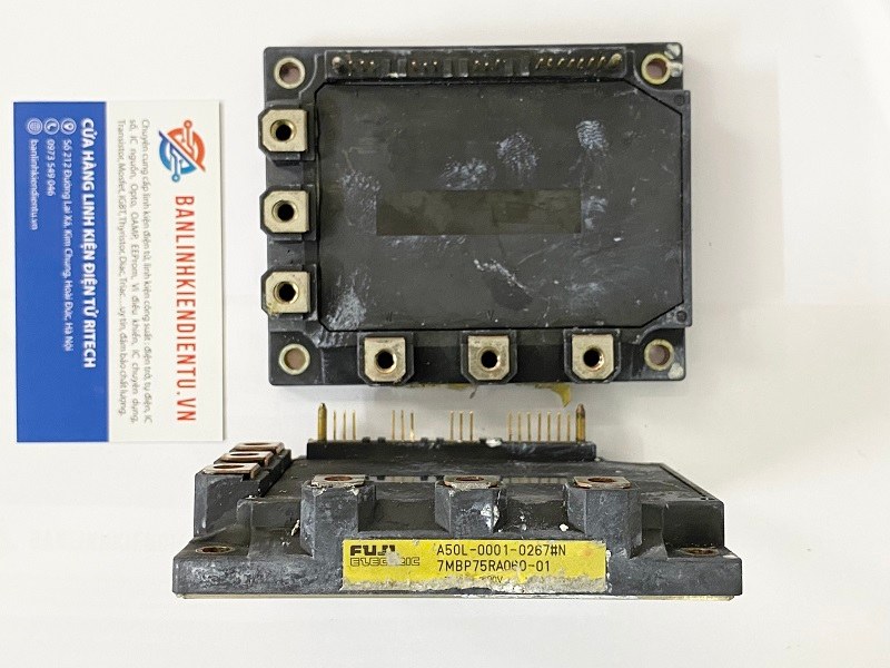 A50L-0001-0267#N 7MBP75RA060-01 Fuji Electric IGBT 75A 600V Tháo máy 1 7MBP75RA060