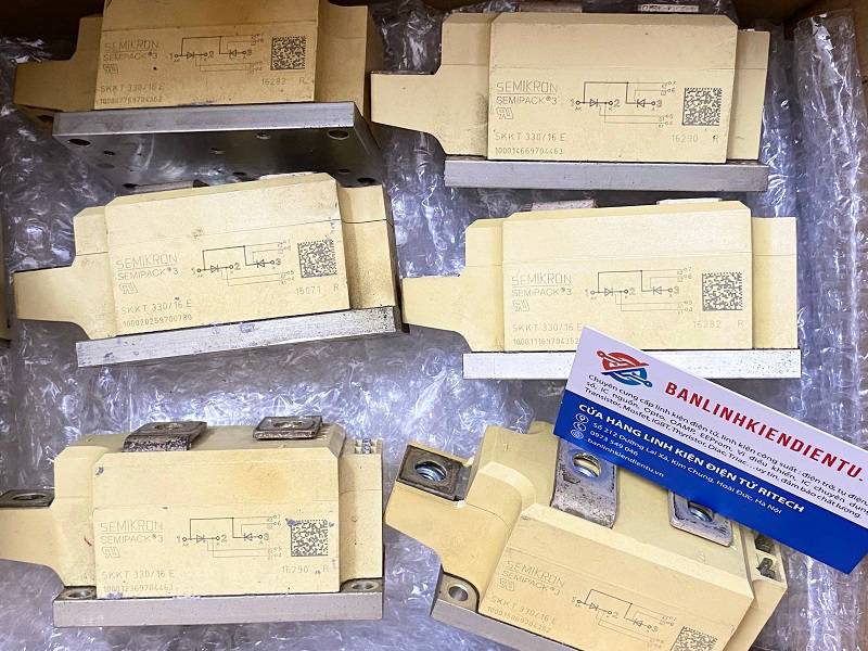 Thyristor SEMIKRON SKKT330/16E, SKKT 330/16E 305A 1600V Tháo máy 10 SKKT330/16E