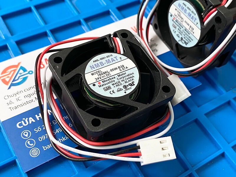 Quạt NMB 1608KL-05W-B39 0.07A/24V Kích Thước 40*40*20mm (giắc trắng) 2 Quạt NMB 1608KL-05W-B39 0.07A/24V Kích Thước 40*40*20mm (giắc trắng) - Ảnh 2