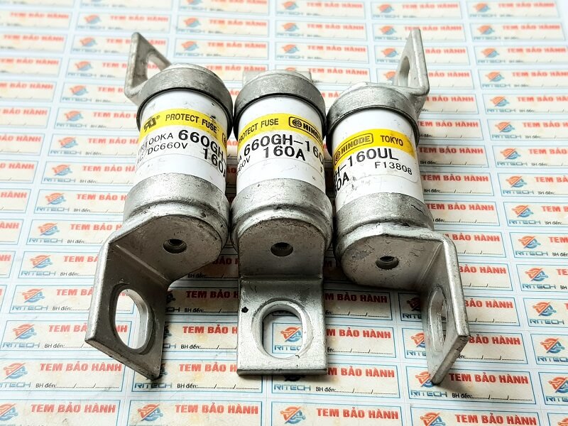 660GH-160UL Cầu chì HINODE 160A/660V 98 và 23mm (Tháo Máy) 1 660GH-160UL Cầu chì HINODE 160A/660V 98 và 23mm (Tháo Máy)