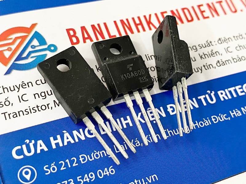 K10A60D TK10A60D N-Mosfet 10A 600V TO-220F 2 K10A60D