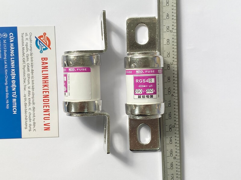 Cầu chì 350A 690V RGS4B-350A MRO, RGS4B 350A 105x29mm 1 RGS4B 690V 350V