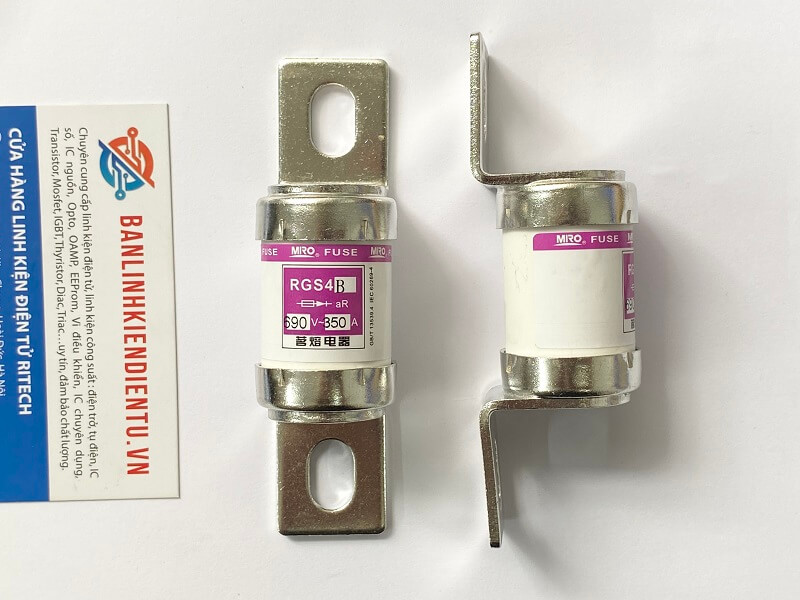 Cầu chì 350A 690V RGS4B-350A MRO, RGS4B 350A 105x29mm 2 RGS4B 690V 350V