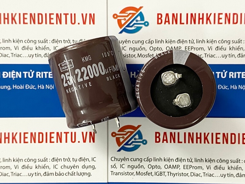 Tụ điện NIPPON 22000UF 25V kích thước 30x30mm hàng chính hãng 2 tu-hoa-22000UF-25V-1