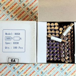 Cầu chì sứ R058 6A 500V kích thước 6X30MM 3 6A 500v 1