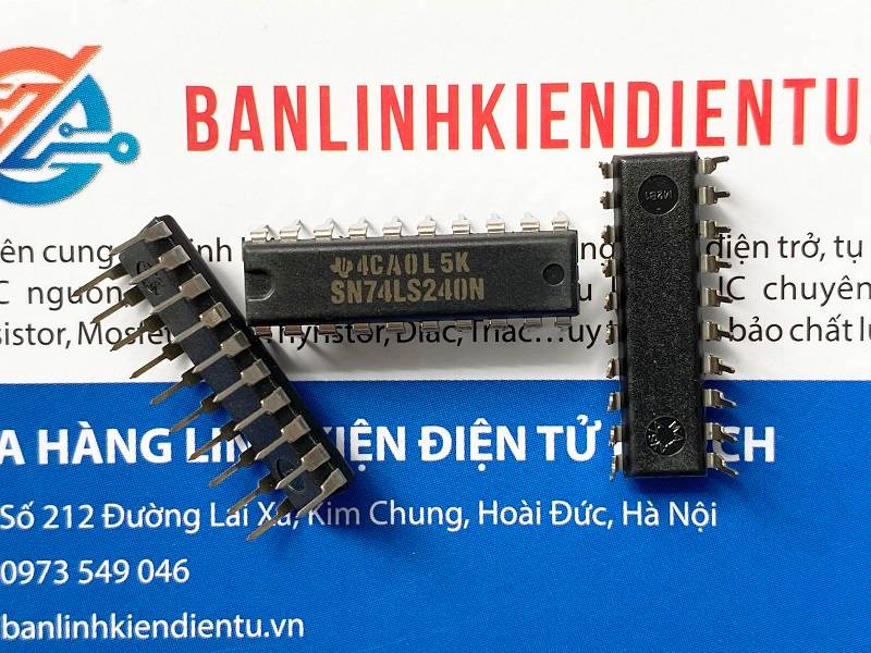 IC số hãng Texas SN74LS240N, 74LS240N DIP-20 2 74LS240