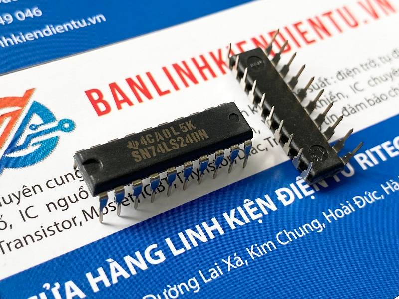 IC số hãng Texas SN74LS240N, 74LS240N DIP-20 1 IC số 74LS240