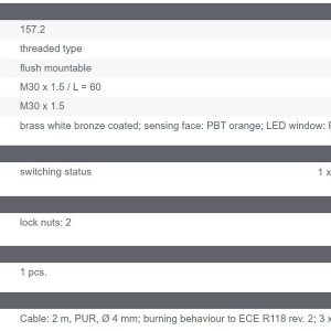 Cảm biến tiệm cận IFM IIS238 - IIK3015BBPKG/2M/PUR 15mm 15 IIS238 14