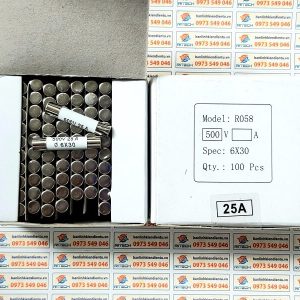Cầu chì sứ R058 25A 500V kích thước 6X30MM 5 25A 500V 11