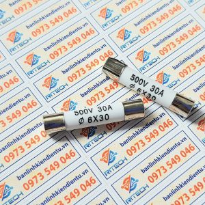 Cầu chì sứ R058 30A 500V kích thước 6X30MM 4 30A 500V 13